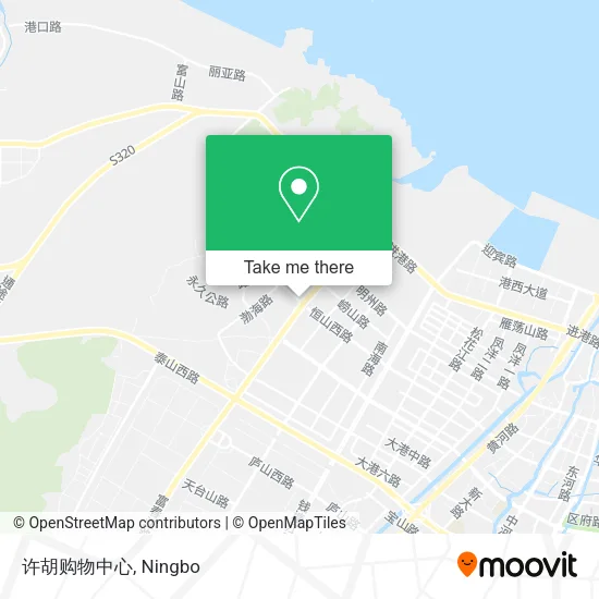 许胡购物中心 map