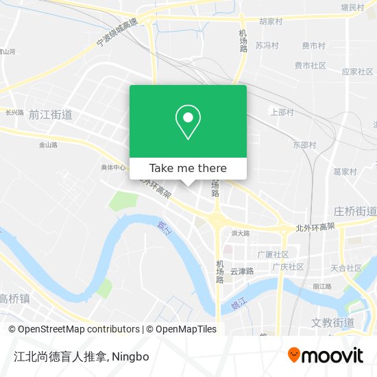 江北尚德盲人推拿 map