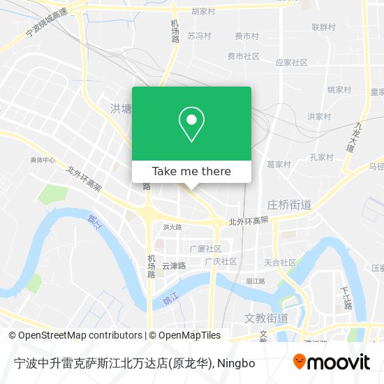 宁波中升雷克萨斯江北万达店(原龙华) map