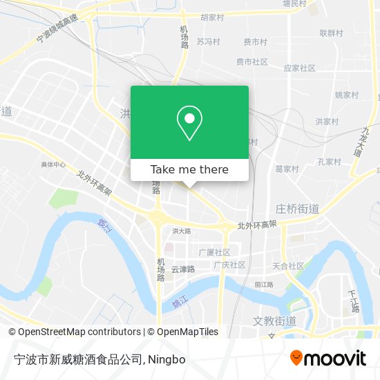宁波市新威糖酒食品公司 map