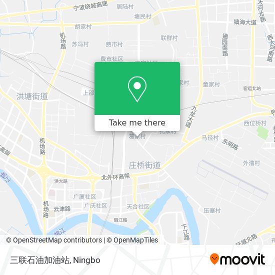 三联石油加油站 map