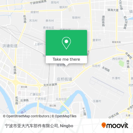 宁波市亚大汽车部件有限公司 map