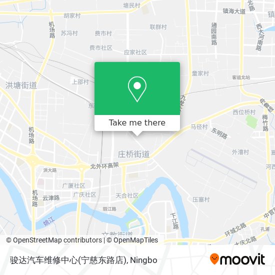 骏达汽车维修中心(宁慈东路店) map