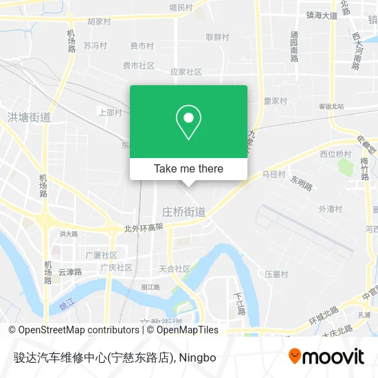骏达汽车维修中心(宁慈东路店) map
