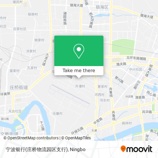 宁波银行(庄桥物流园区支行) map