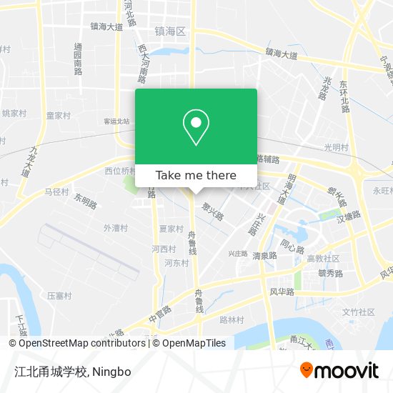 江北甬城学校 map