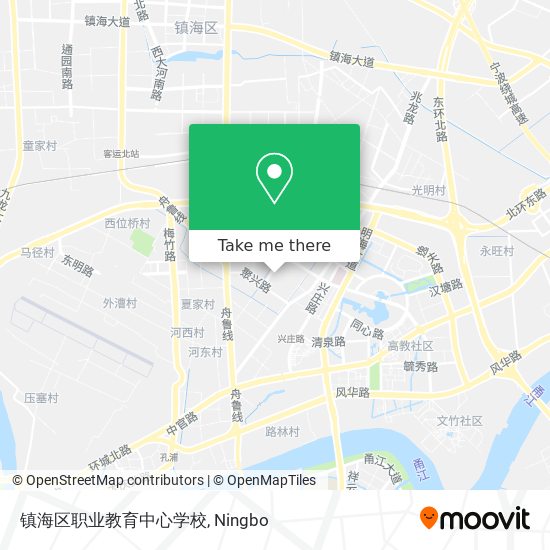 镇海区职业教育中心学校 map