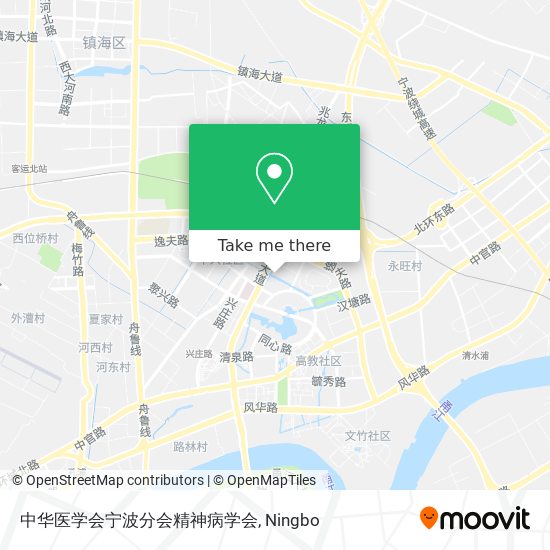 中华医学会宁波分会精神病学会 map