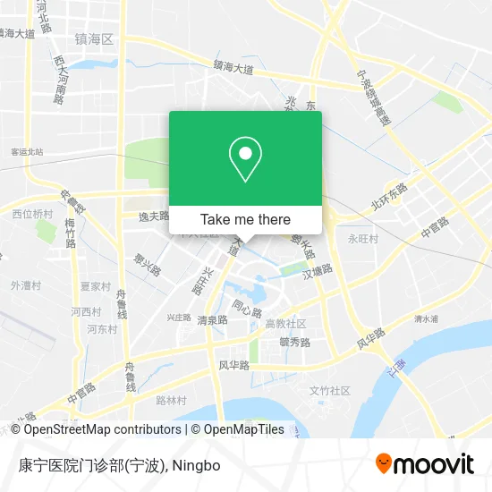 康宁医院门诊部(宁波) map
