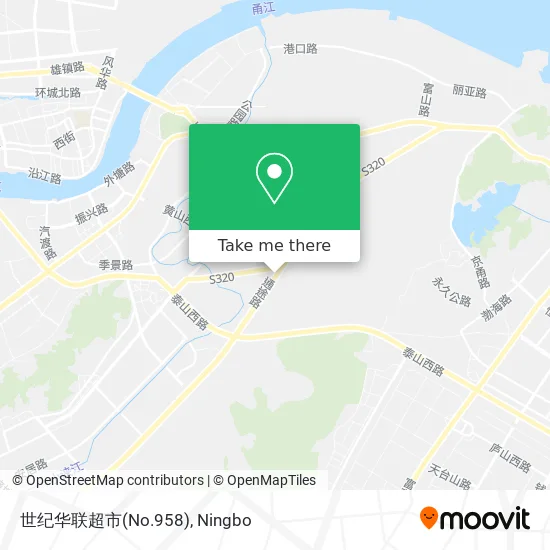 世纪华联超市(No.958) map