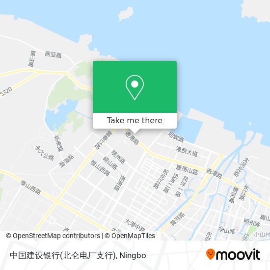 中国建设银行(北仑电厂支行) map