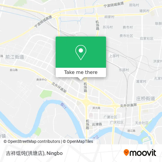 吉祥馄饨(洪塘店) map