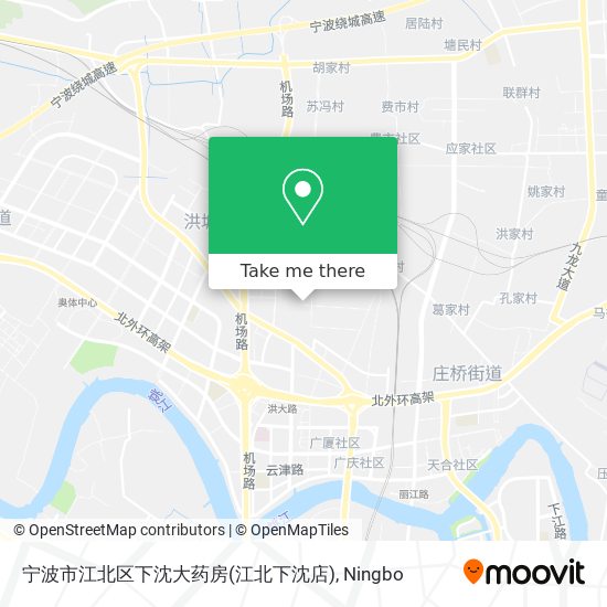 宁波市江北区下沈大药房(江北下沈店) map