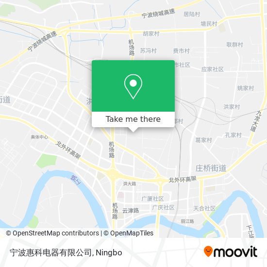 宁波惠科电器有限公司 map