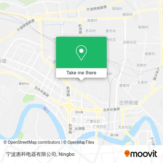 宁波惠科电器有限公司 map