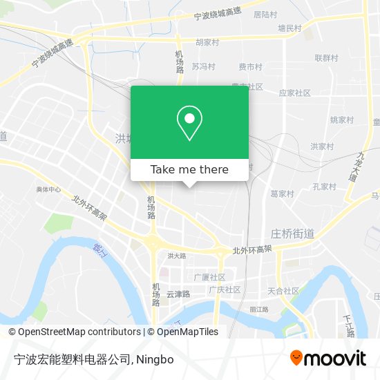 宁波宏能塑料电器公司 map