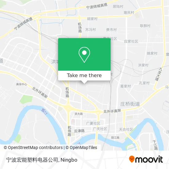 宁波宏能塑料电器公司 map