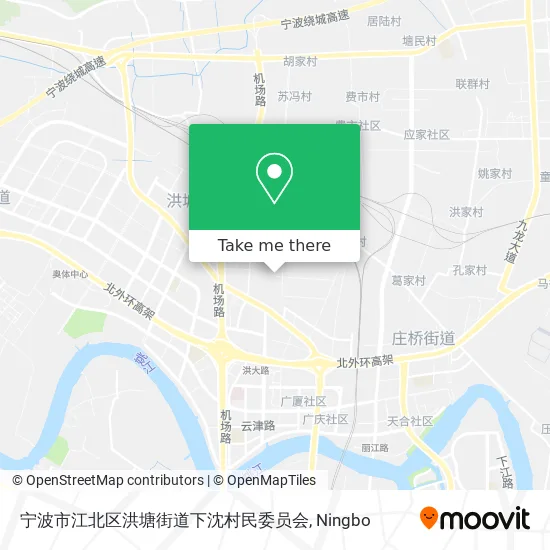 宁波市江北区洪塘街道下沈村民委员会 map