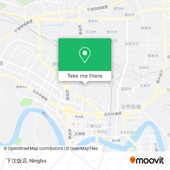 下沈饭店 map
