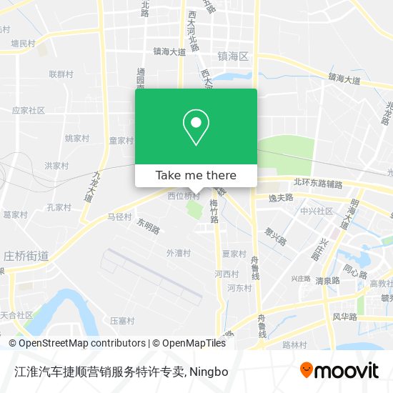 江淮汽车捷顺营销服务特许专卖 map