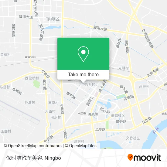 保时洁汽车美容 map