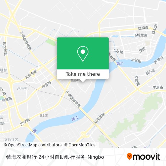 镇海农商银行-24小时自助银行服务 map