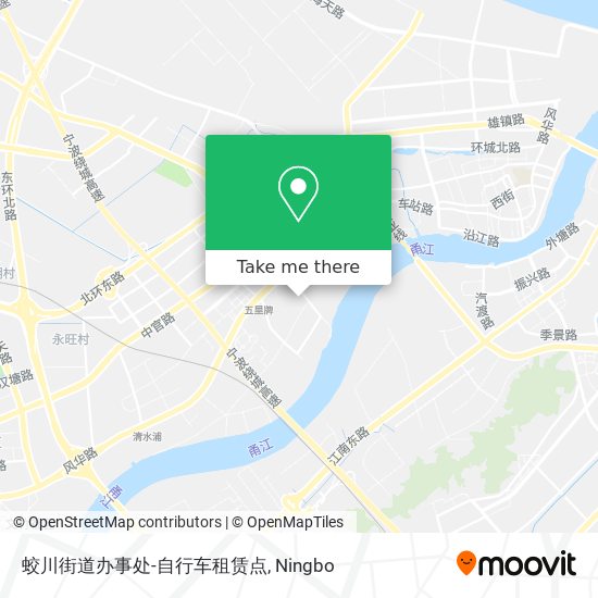 蛟川街道办事处-自行车租赁点 map