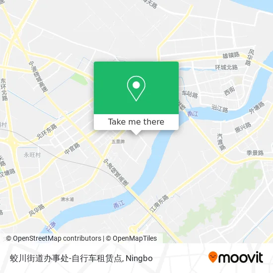 蛟川街道办事处-自行车租赁点 map