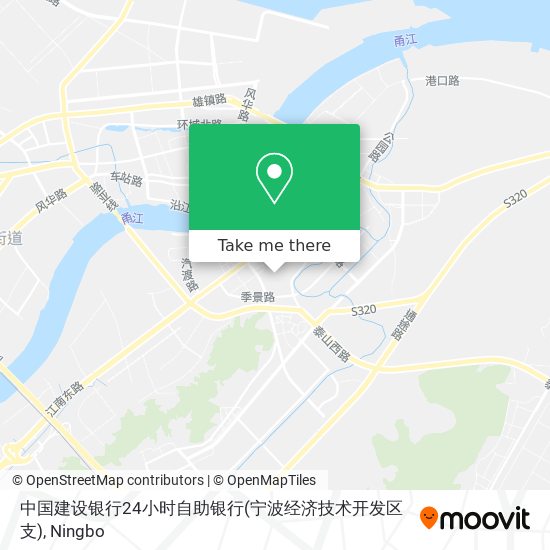 中国建设银行24小时自助银行(宁波经济技术开发区支) map