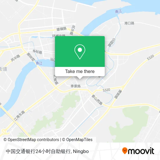 中国交通银行24小时自助银行 map