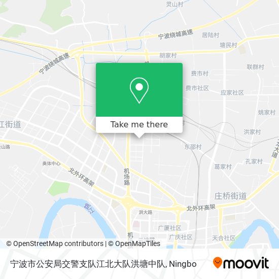 宁波市公安局交警支队江北大队洪塘中队 map