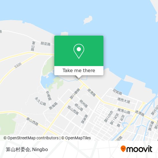 算山村委会 map
