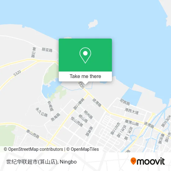 世纪华联超市(算山店) map