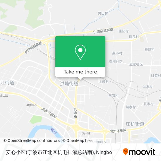 安心小区(宁波市江北区机电排灌总站南) map