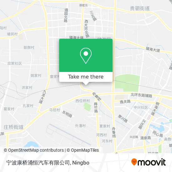 宁波康桥涌恒汽车有限公司 map