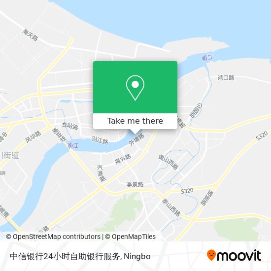 中信银行24小时自助银行服务 map