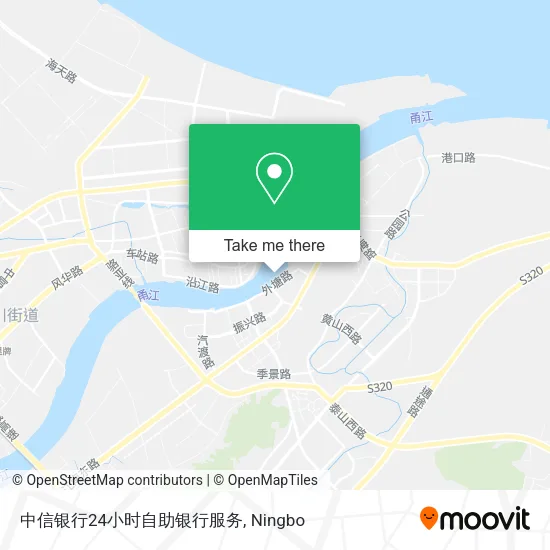 中信银行24小时自助银行服务 map