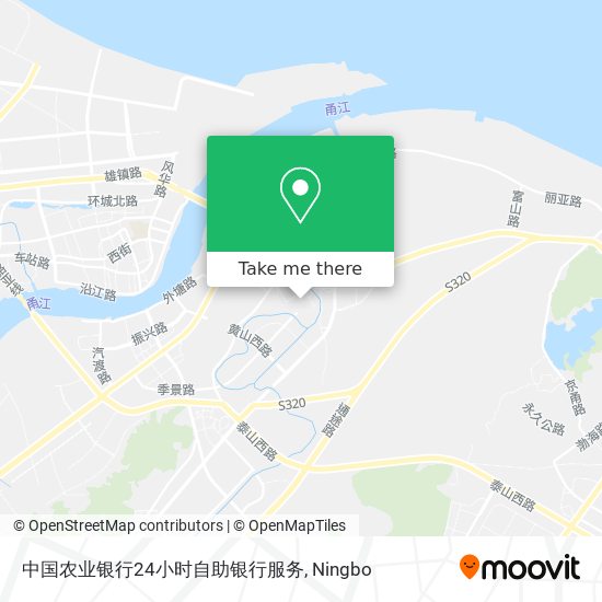 中国农业银行24小时自助银行服务 map