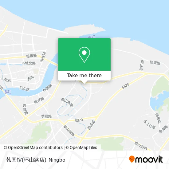 韩国馆(环山路店) map
