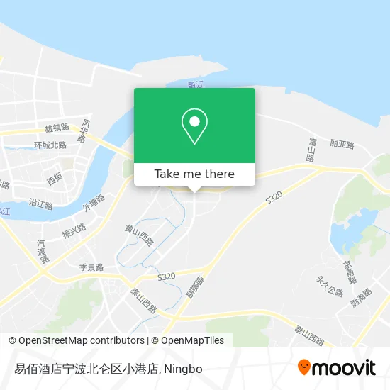 易佰酒店宁波北仑区小港店 map