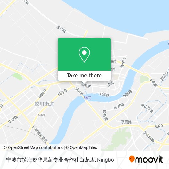 宁波市镇海晓华果蔬专业合作社白龙店 map