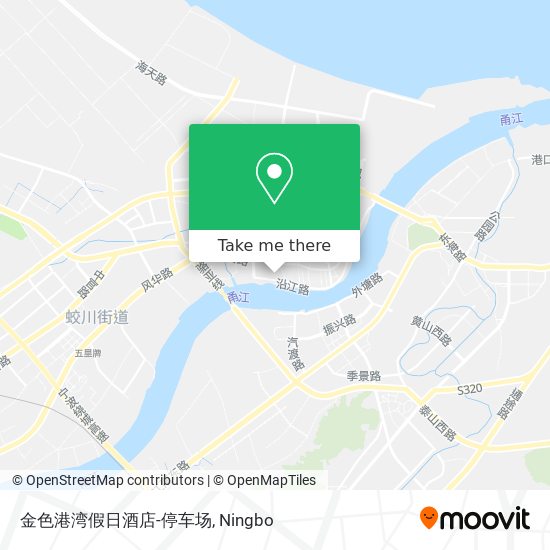 金色港湾假日酒店-停车场 map