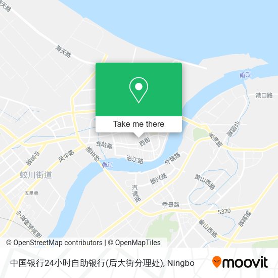中国银行24小时自助银行(后大街分理处) map