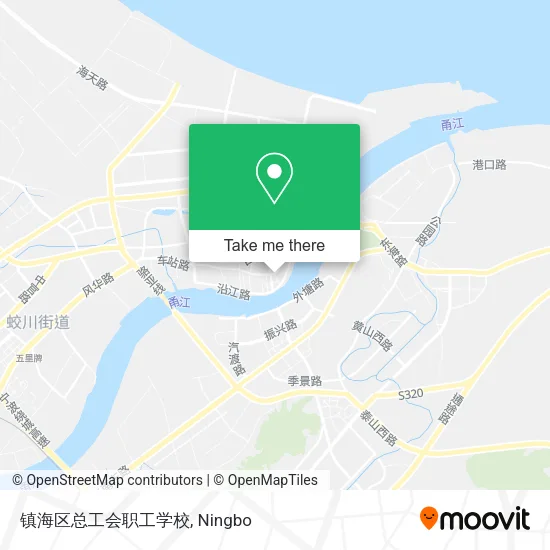 镇海区总工会职工学校 map
