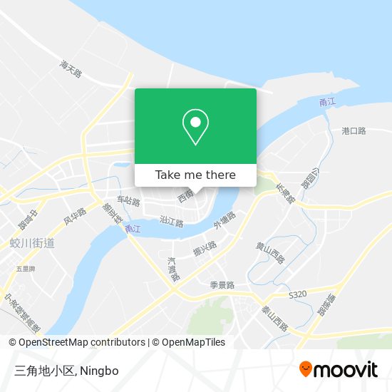 三角地小区 map