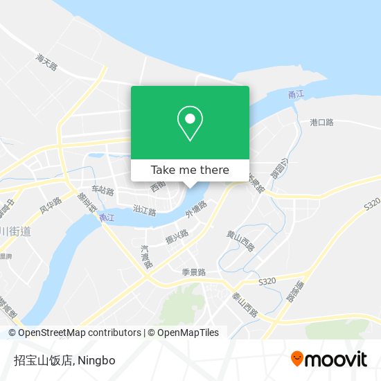 招宝山饭店 map
