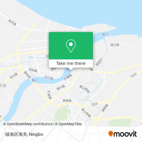 镇海区海关 map