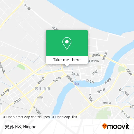 安居小区 map