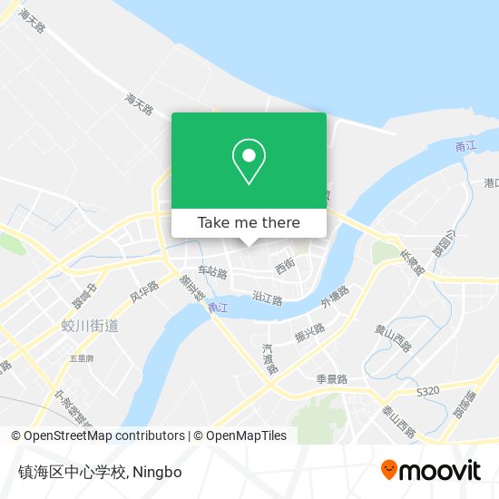 镇海区中心学校 map