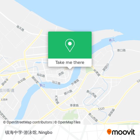 镇海中学-游泳馆 map